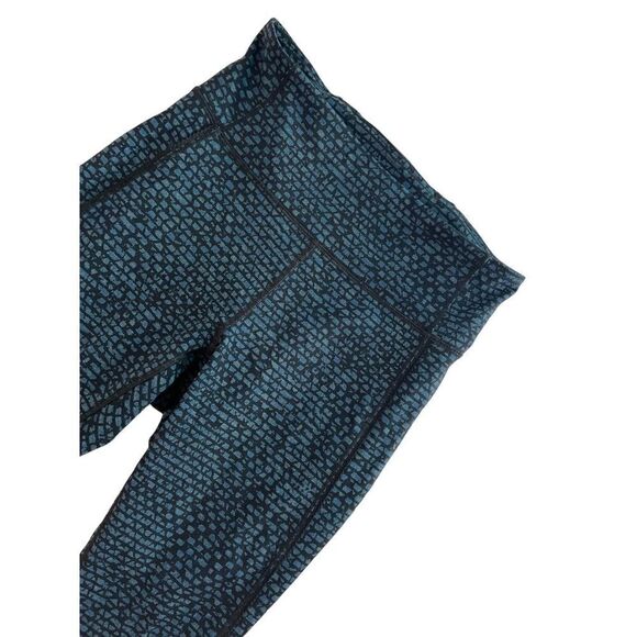 LULULEMON Deep Breath Crop Size 6 Shatter Weave Desert Teal Alberta Lake - Picture 5 of 14